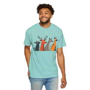 Cute Graphic Tee Playful Animal Print for Nature Lovers - Dipaliz - T-shirts