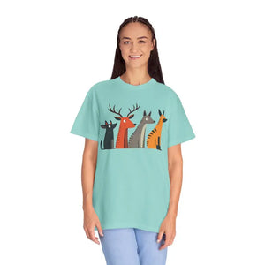 Cute Graphic Tee Playful Animal Print for Nature Lovers - Dipaliz - T-shirts