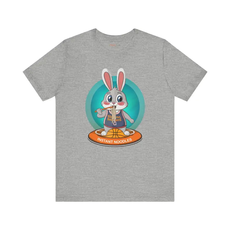 Unleash Fun with Playful Bunny Basketball Unisex Jersey Tee - T-shirt