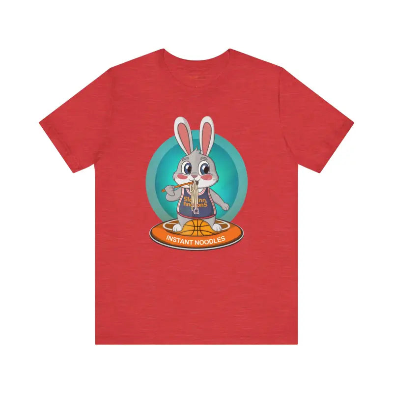 Unleash Fun with Playful Bunny Basketball Unisex Jersey Tee - T-shirt