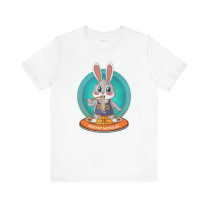 Unleash Fun with Playful Bunny Basketball Unisex Jersey Tee - T-shirt