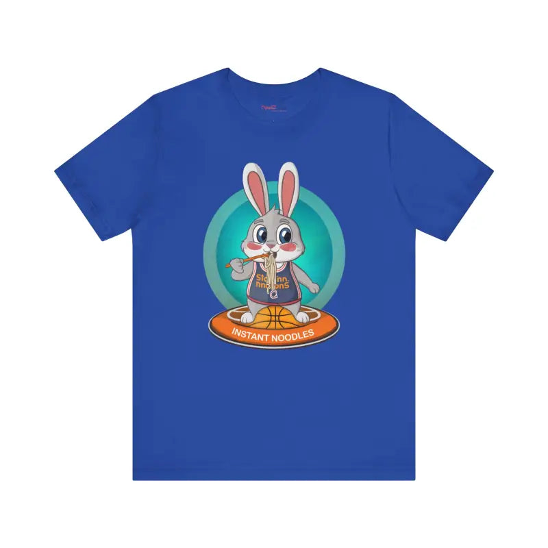 Unleash Fun with Playful Bunny Basketball Unisex Jersey Tee - T-shirt