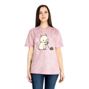 Playful Cat Colorful Unisex Tee for Casual Everyday Wear - Dipaliz - T-shirts