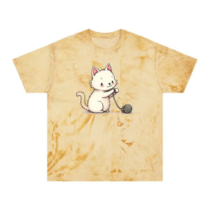 Playful Cat Colorful Unisex Tee for Casual Everyday Wear - Dipaliz - Citrine / s - T-shirts