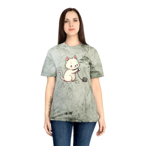 Playful Cat Colorful Unisex Tee for Casual Everyday Wear - Dipaliz - Fern / s - T-shirts