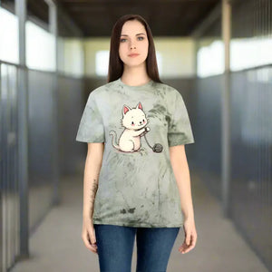 Playful Cat Colorful Unisex Tee for Casual Everyday Wear - Dipaliz - T-shirts