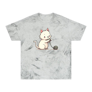 Colorful Playful Cat Unisex Tee - Casual Everyday Wear - Dipaliz - T-shirts - s