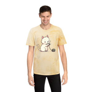Colorful Playful Cat Unisex Tee - Casual Everyday Wear - Dipaliz - T-shirts - s