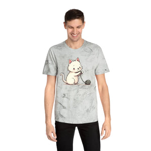 Colorful Playful Cat Unisex Tee - Casual Everyday Wear - Dipaliz - T-shirts - s