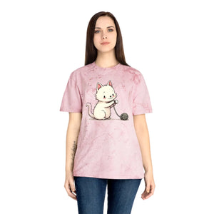 Colorful Playful Cat Unisex Tee - Casual Everyday Wear - Dipaliz - T-shirts - s