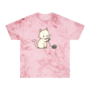 Colorful Playful Cat Unisex Tee - Casual Everyday Wear - Dipaliz - T-shirts - s