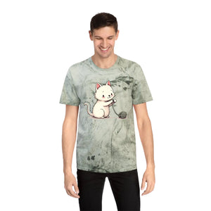 Colorful Playful Cat Unisex Tee - Casual Everyday Wear - Dipaliz - T-shirts - s