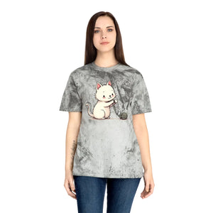 Colorful Playful Cat Unisex Tee - Casual Everyday Wear - Dipaliz - T-shirts - s