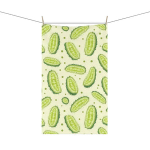 Cucumber Tea Towels - Fun Kitchen Decor Veggie Charm - Dipaliz