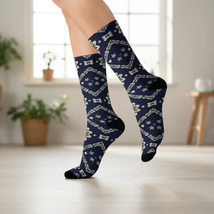 Playful dancing sock lifestyle image
