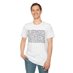 Playful Pattern Unisex Softstyle Tee - Cloud-like Comfort - Dipaliz - T-shirts