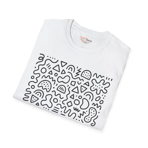 Playful Pattern Unisex Softstyle Tee - Cloud-like Comfort - Dipaliz - T-shirts