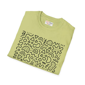 Playful Pattern Unisex Softstyle Tee - Cloud-like Comfort - Dipaliz - T-shirts