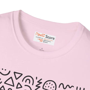 Playful Pattern Unisex Softstyle Tee - Cloud-like Comfort - Dipaliz - T-shirts