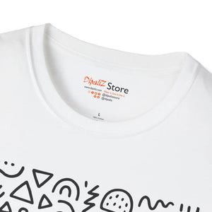 Playful Pattern Unisex Softstyle Tee - Cloud-like Comfort - Dipaliz - T-shirts