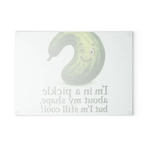 Glass Cutting Board - Playful Pickle Design - Dipaliz - Boards
