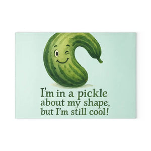 Glass Cutting Board - Playful Pickle Design - Dipaliz - Boards
