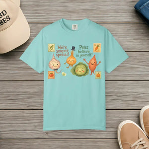 Playful Veggie Cute Graphic Tee - Soft Gardening Shirt - Dipaliz - Chalky Mint / s - T-shirts