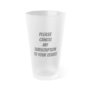 Funny Frosted Pint Glass - Matte Finish 16oz - Dipaliz - Beer Glasses