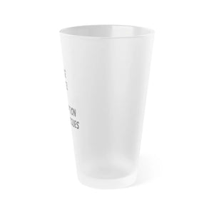 Funny Frosted Pint Glass - Matte Finish 16oz - Dipaliz - Beer Glasses