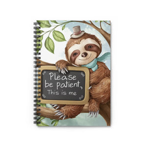 Chic Sloth Spiral Notebook - Daily Style Journal - Dipaliz - Journals