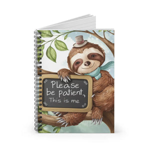 Chic Sloth Spiral Notebook - Daily Style Journal - Dipaliz - Journals