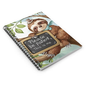 Chic Sloth Spiral Notebook - Daily Style Journal - Dipaliz - Journals