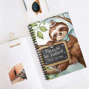 Chic Sloth Spiral Notebook - Daily Style Journal - Dipaliz - Journals