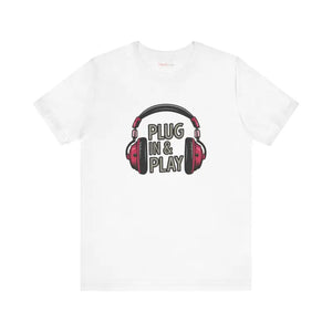 Unisex Jersey Short Sleeve Tee Headphones Print - Dipaliz - T-shirts
