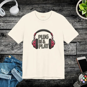 Unisex Jersey Short Sleeve Tee Headphones Print - Dipaliz - T-shirts