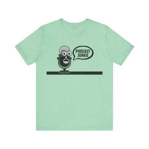 Podcast Junkie Unisex Jersey Short Sleeve Tee - Dipaliz - Heather Mint / s - T-shirts