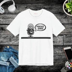 Podcast Junkie Unisex Jersey Short Sleeve Tee - Dipaliz - T-shirts