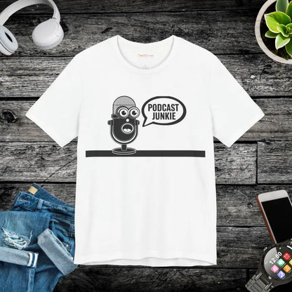 Rock Unisex Style with the Podcast Junkie Tee! - White / s T-shirt