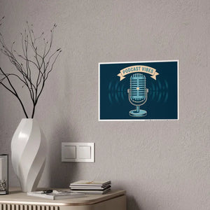 Podcast Vibes Gloss Posters - Transform your Space - Dipaliz - 16.5’’ x 11.7’’ (horizontal) / Glossy