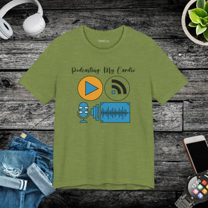 Cardio Unisex Jersey Short Sleeve Tee - Podcasting Style - Dipaliz - Heather Green / s - T-shirts