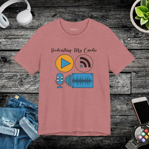 Cardio Unisex Jersey Short Sleeve Tee - Podcasting Style - Dipaliz - Heather Mauve / s - T-shirts