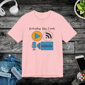 Cardio Unisex Jersey Short Sleeve Tee - Podcasting Style - Dipaliz - Pink / s - T-shirts