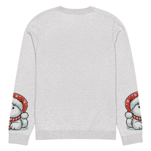Festive Santa Hat Crew Neck Sweater - Knitted Cotton - Dipaliz - Sweaters
