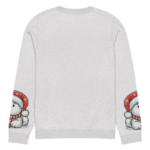 Festive Santa Hat Crew Neck Sweater - Knitted Cotton - Dipaliz - Sweaters