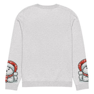 Festive Santa Hat Crew Neck Sweater - Knitted Cotton - Dipaliz - Sweaters