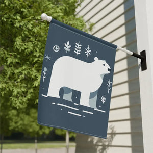 Polar Bear Winter House Banner - Garden Decor Flag - Dipaliz - Flags & Windsocks