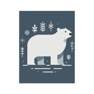 Polar Bear Winter House Banner - Garden Decor Flag - Dipaliz - Flags & Windsocks
