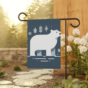 Polar Bear Winter House Banner - Garden Decor Flag - Dipaliz - 12’’ × 18’’ - Flags & Windsocks