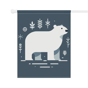 Polar Bear Winter House Banner - Garden Decor Flag - Dipaliz - Flags & Windsocks