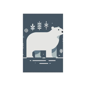 Polar Bear Winter House Banner - Garden Decor Flag - Dipaliz - Flags & Windsocks